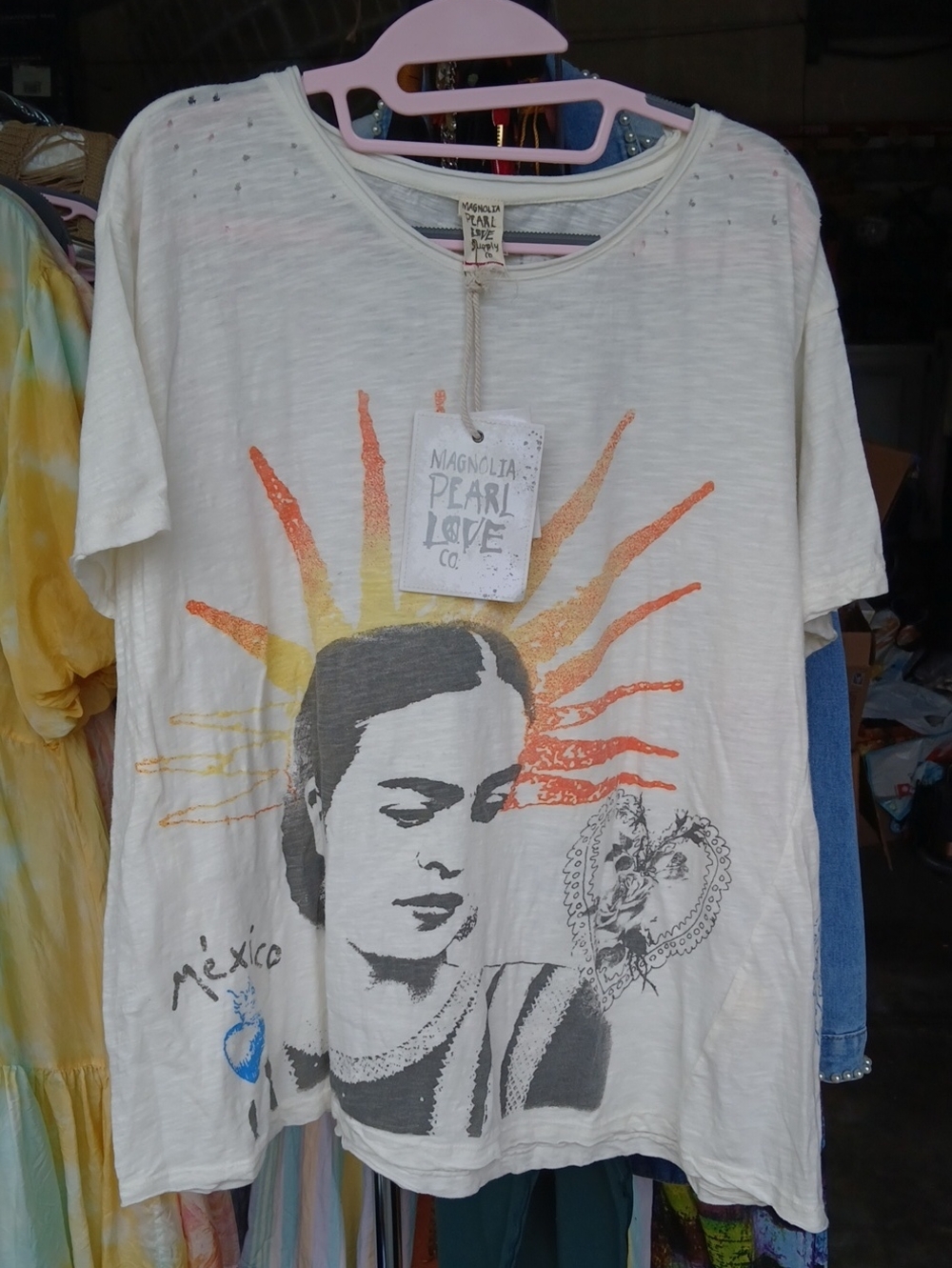 Magnolia Pearl Frida del Sol Tee in the color "True". RARE! - Picture 6 of 10